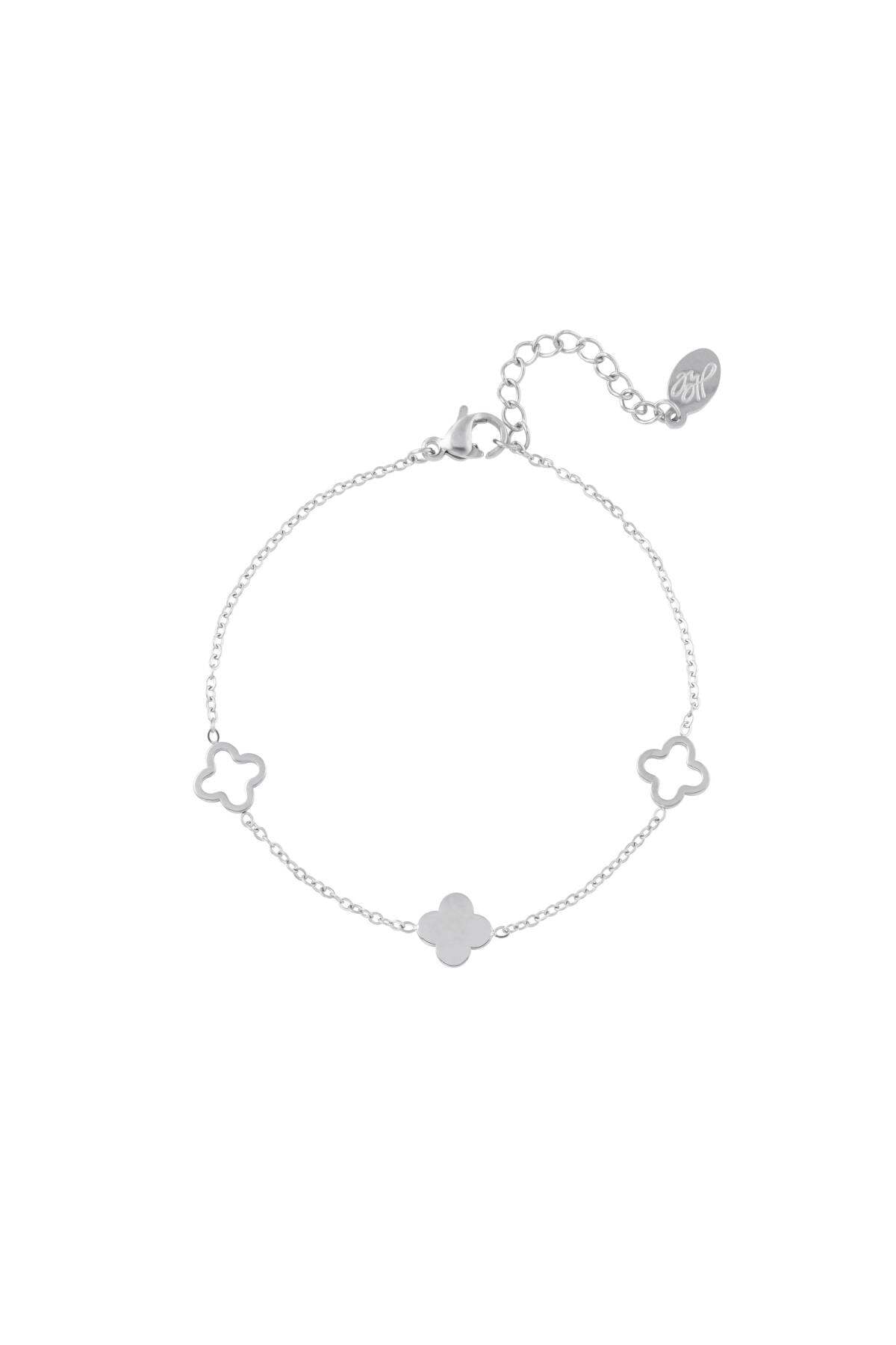 Armband Klee Goldfarbe Edelstahl