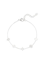 Armband mit fünf Anhängern – Goldfarbe - Goldfarbefarbe
