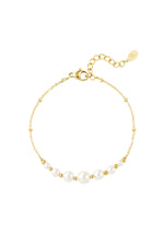 Perlen-Partyarmband – Goldfarbe - Goldfarbefarbe