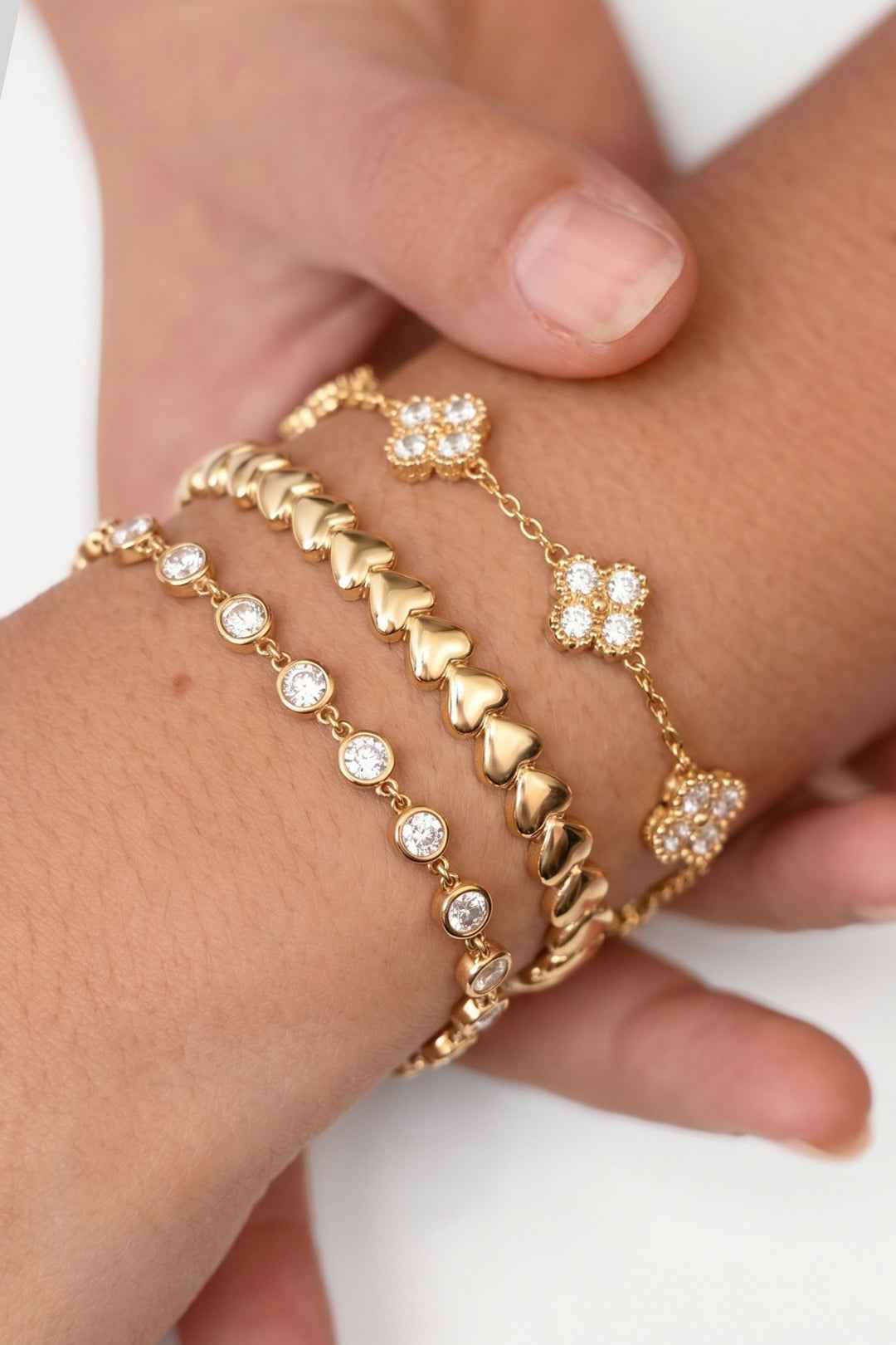 Zirkonia Clover Bracelet