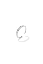 Ring mit Steinen - Edelstahl