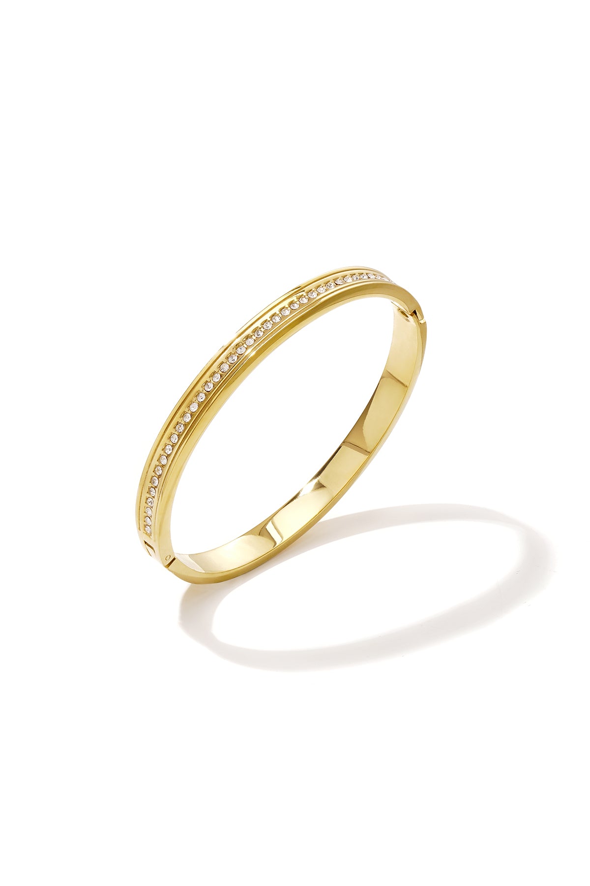 Edelstahl-Armreifen, Kreis, Schlicht, Alltagsschmuck, Serie „Simple“, Damenschmuck