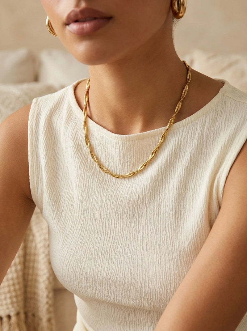 Twist Snake Chain Necklace