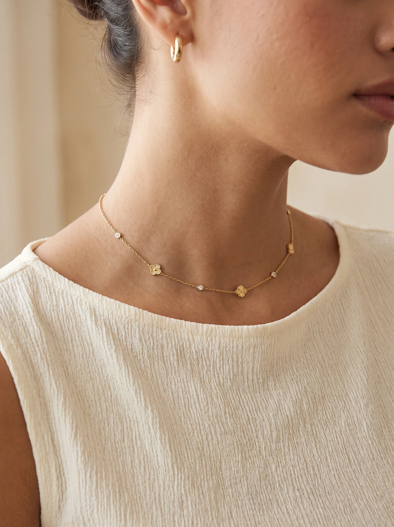 Clover Sparkle Necklace