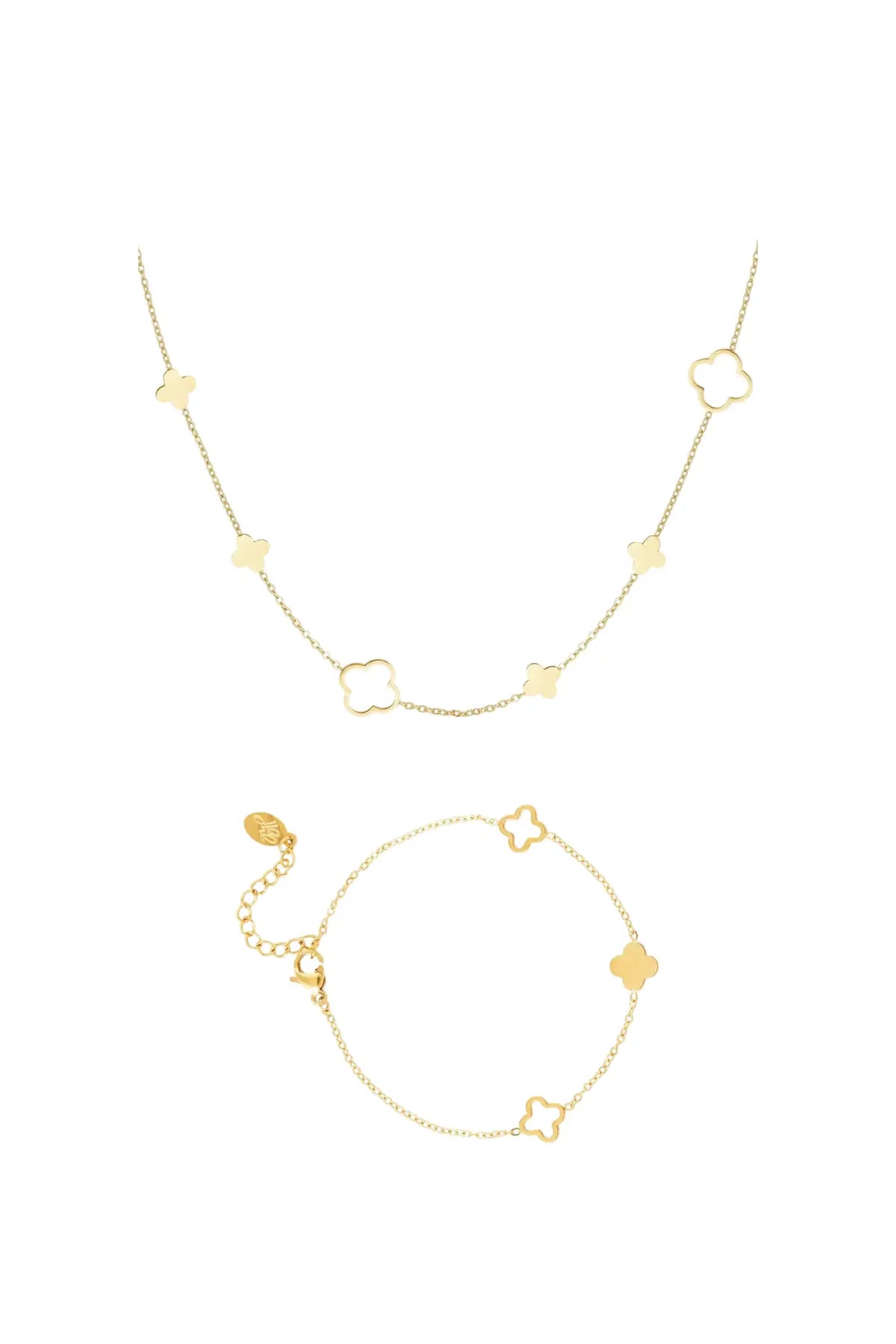 Clover Bloom Set Gold