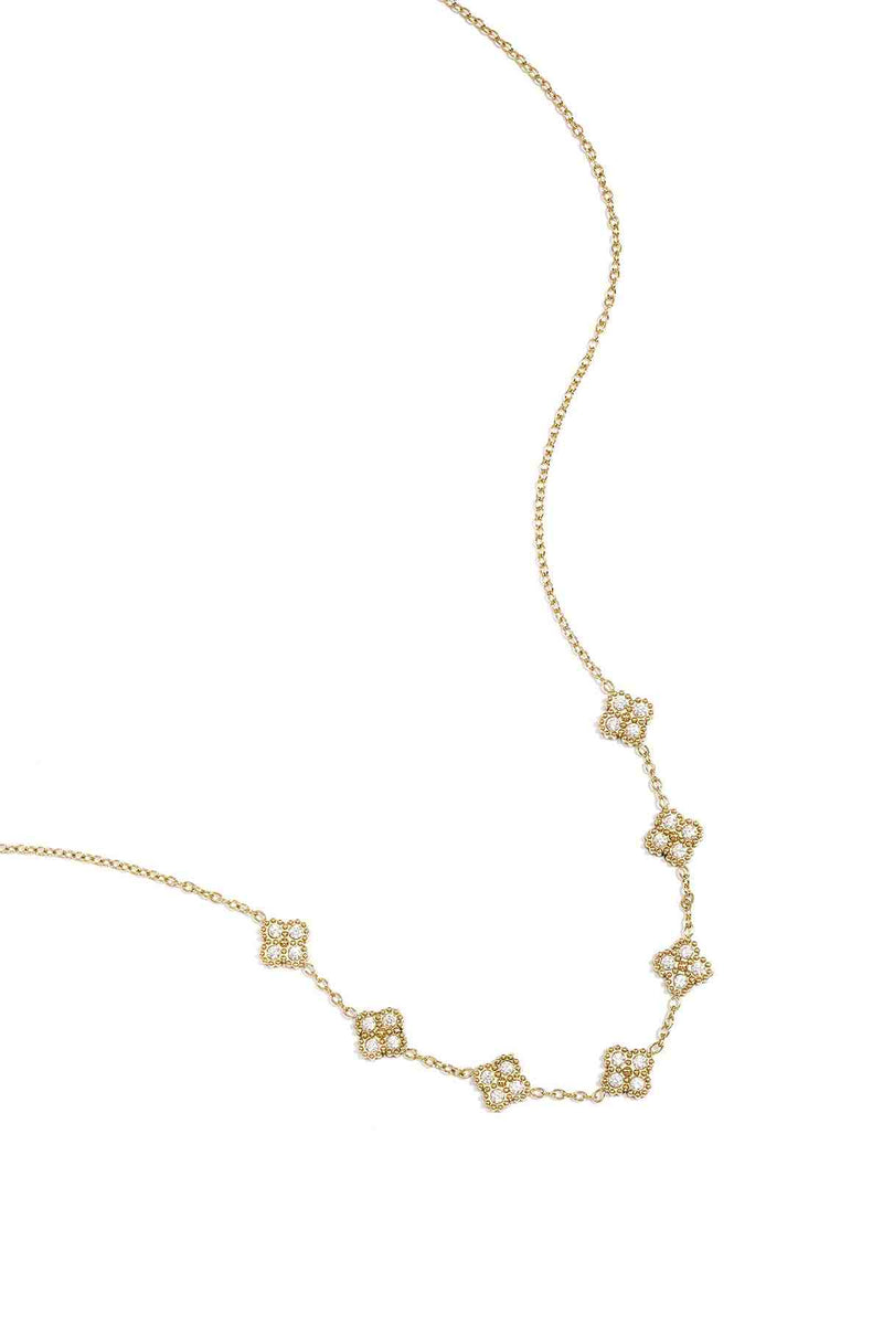 Zirkonia Clover Necklace