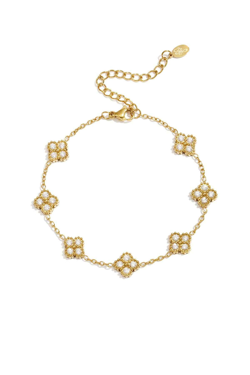 Zirkonia Clover Bracelet
