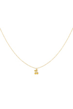Cherry Charm Necklace – Halskette mit Kirsch-Anhänger aus Edelstahl in Gold