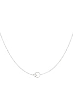 Classic Circle Necklace – Schlüsselbeinkette aus Edelstahl in Gold und Silber