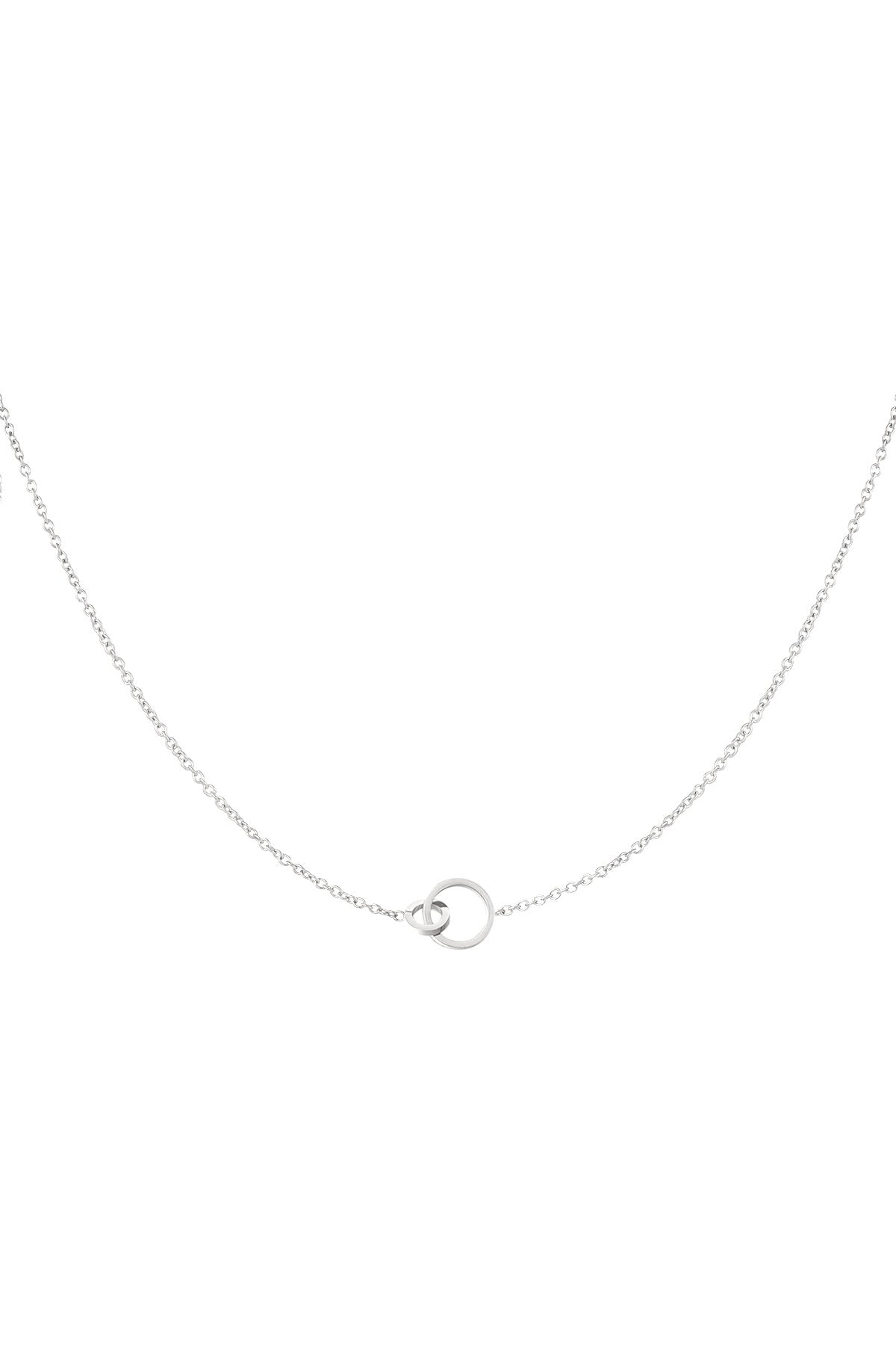 Classic Circle Necklace – Schlüsselbeinkette aus Edelstahl in Gold und Silber