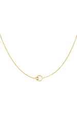 Classic Circle Necklace – Schlüsselbeinkette aus Edelstahl in Gold und Silber