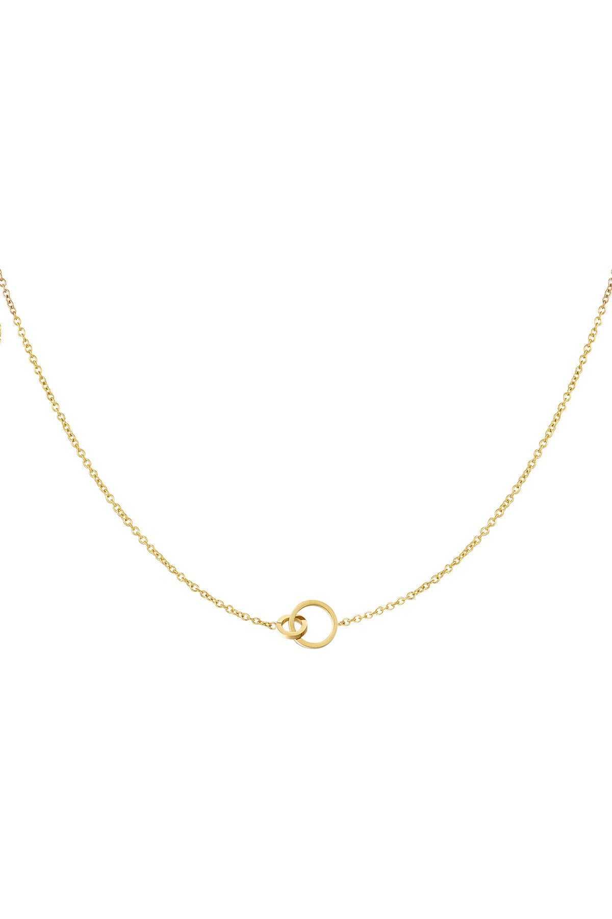 Classic Circle Necklace – Schlüsselbeinkette aus Edelstahl in Gold und Silber