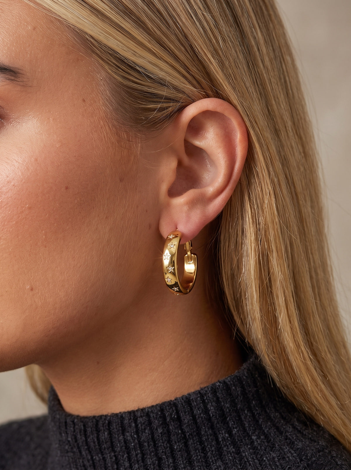Glow Stone Earrings – Farboption Gold