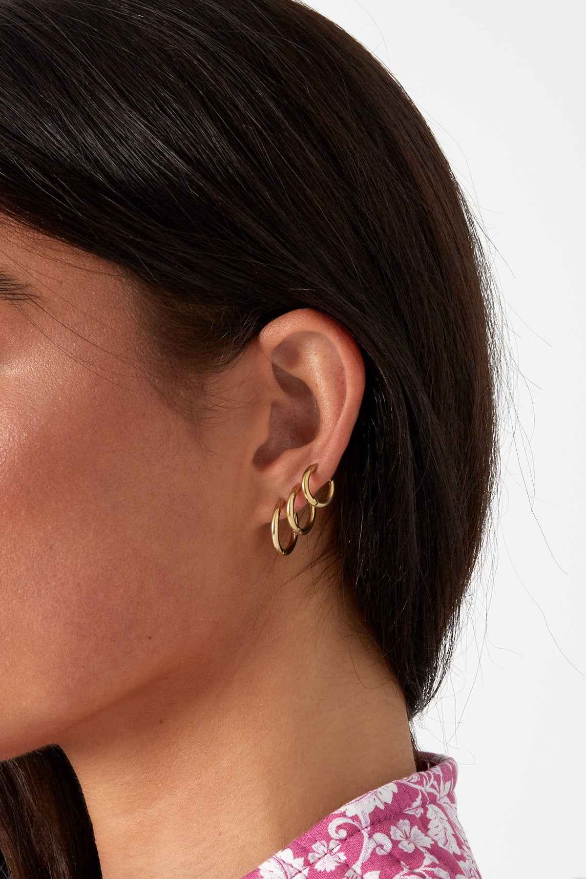 Layered Hoops Set