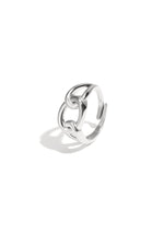 Lia Chain Ring – verstellbarer Ring aus Edelstahl in Gold und Silber
