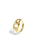 Lia Chain Ring – verstellbarer Ring aus Edelstahl in Gold und Silber