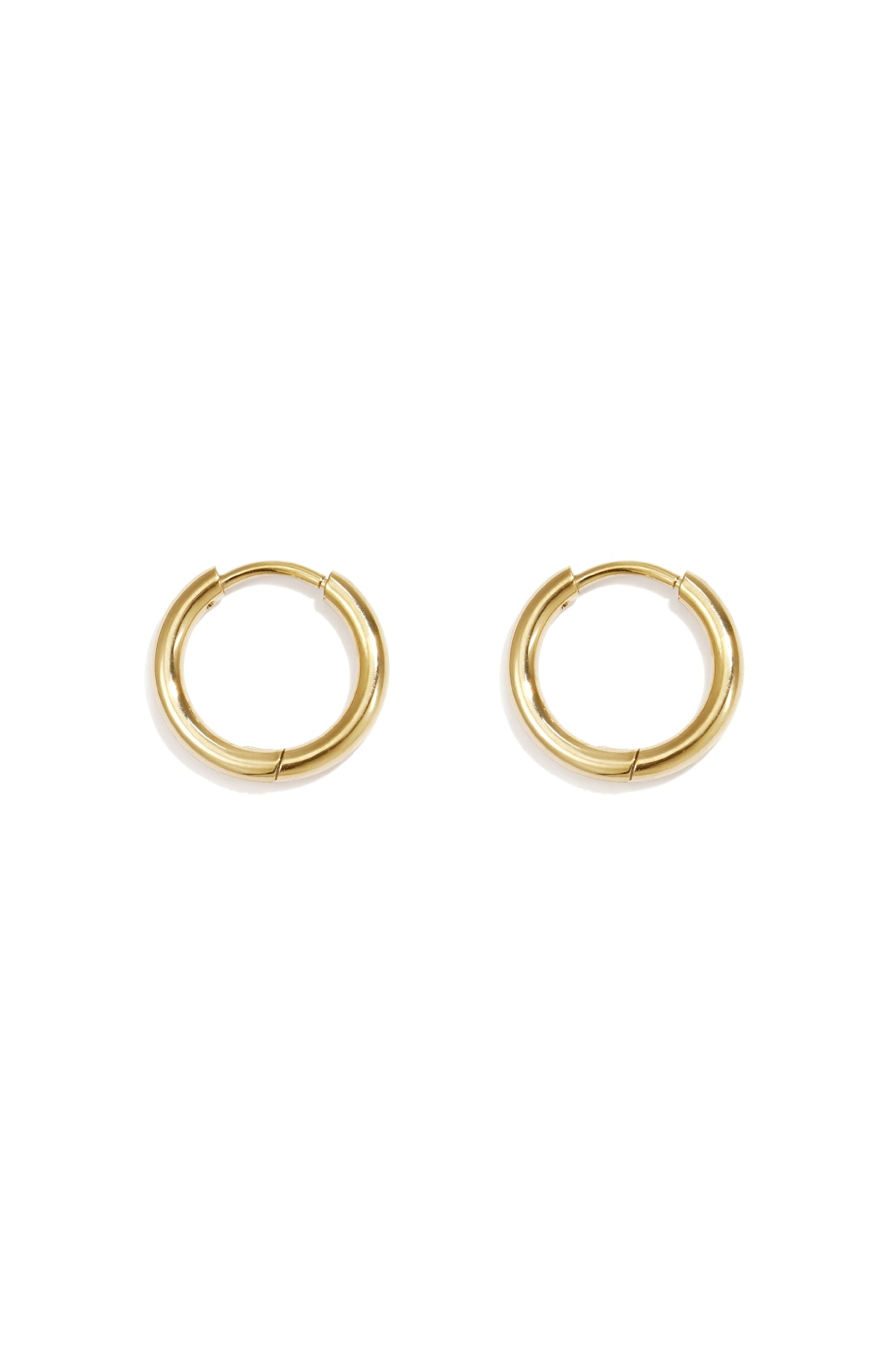 Mini Hoop Earrings – kleine Creolen aus Edelstahl in Gold und Silber