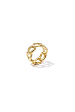 Nori Chain Ring – Ring im Gliederketten-Design aus Edelstahl in Gold