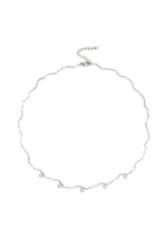 Ocean Curve Necklace – Schlüsselbeinkette aus Edelstahl mit Strasssteinen in Gold und Silber