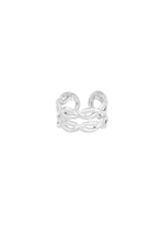 Orla Twist Ring – geflochtener Statement-Ring aus Edelstahl in Gold und Silber