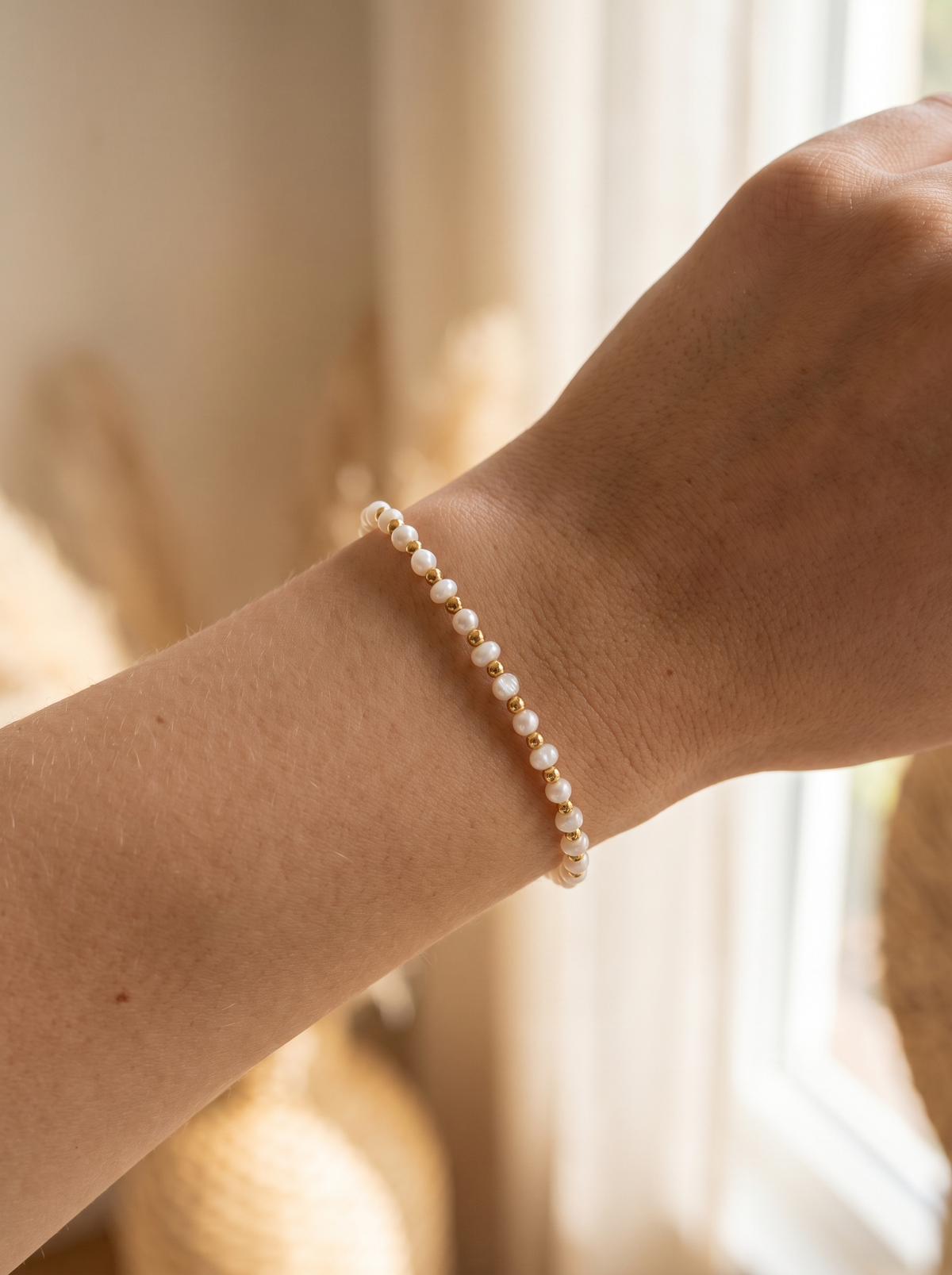 Pearl Glow Bracelet – Farboption Gold