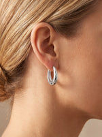 Solenne Hoops Earrings – Farboption Silber