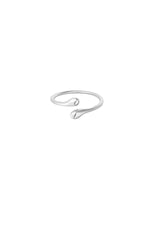 Veyra Loop Ring – offener Ring aus Edelstahl in Gold und Silber