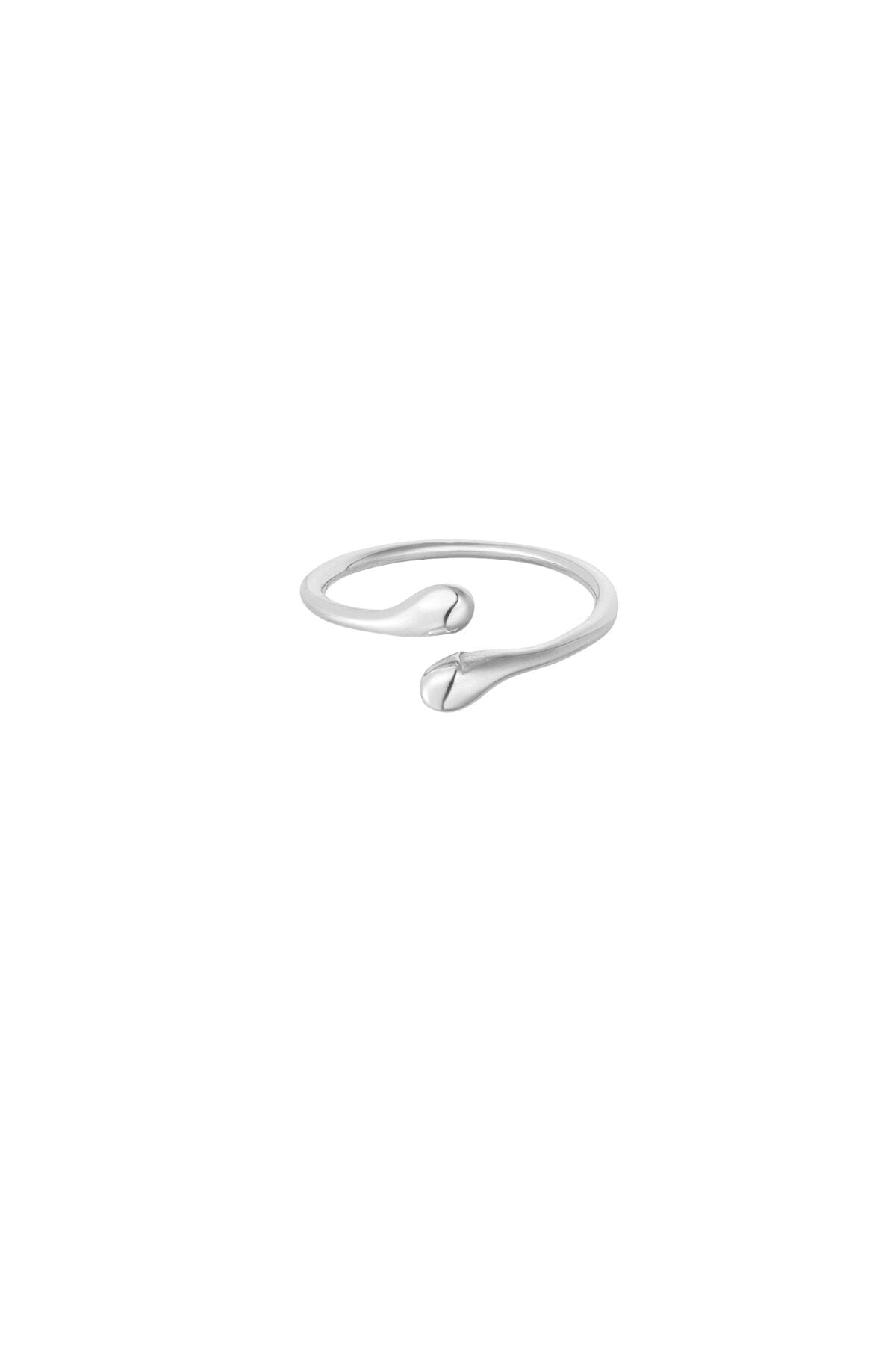 Veyra Loop Ring – offener Ring aus Edelstahl in Gold und Silber
