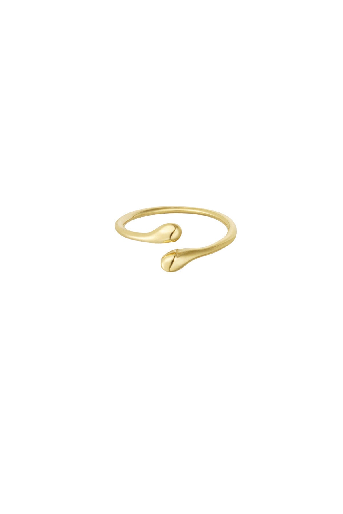 Veyra Loop Ring – offener Ring aus Edelstahl in Gold und Silber